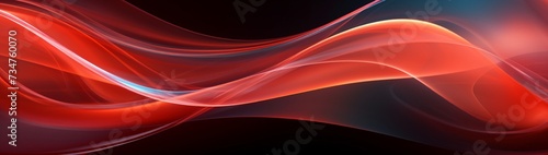 abstract background glass tube red transparent wave