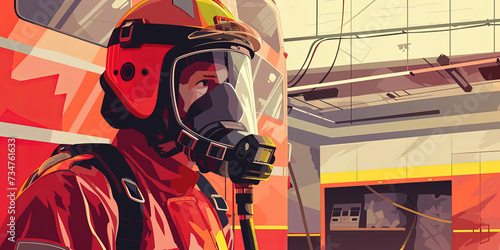 Bravery Ignited - Firefighter Portrait