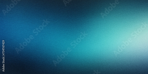 Dark blue mint sea teal jade emerald turquoise light blue abstract silk background. Color gradient blur. Rough grunge grain noise. Brushed matte shimmer. Metallic foil effect. Design. Template. Empty. photo