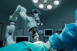 sterile robot assisting with endoscopic surgery