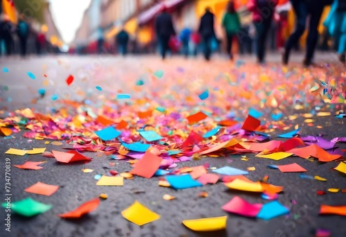 confetti Colored papers on the event for celebrations