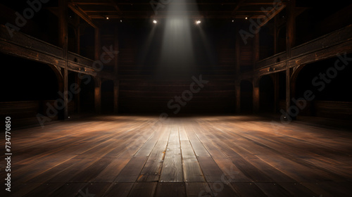 Empty theater stage
