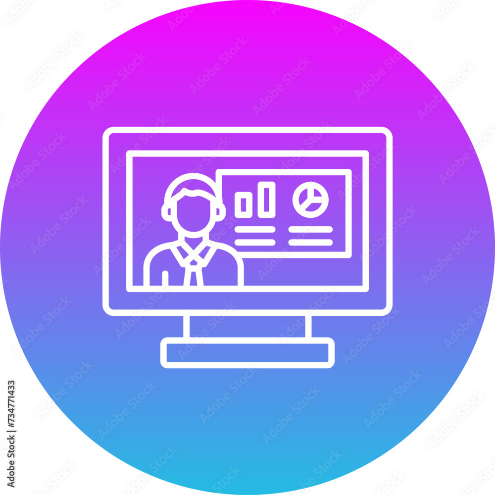 Online learning Icon Online learning Icon