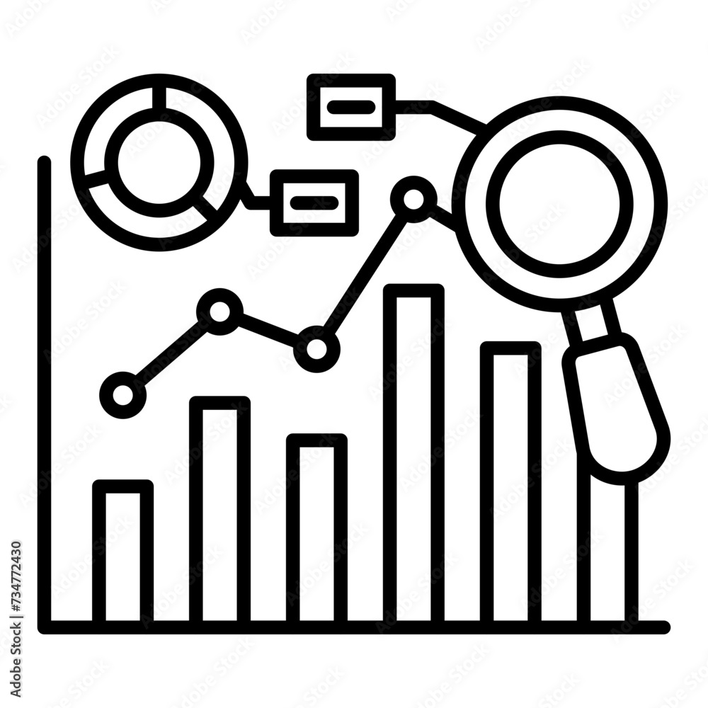 Predictive chart Icon Predictive chart Icon