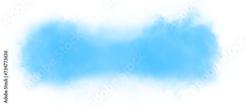 blue smoke effect for decoration and covering on the transparent background