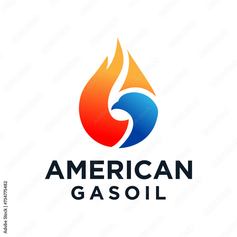 america gas oil logo design vector illustration america gas oil logo design vector illustration