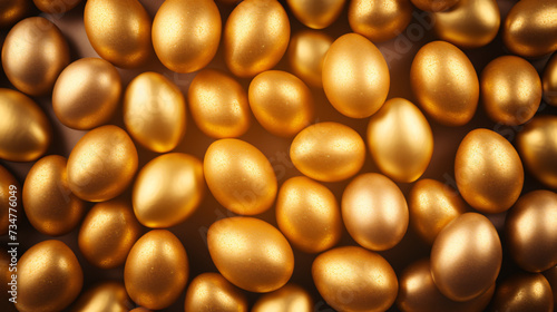 Golden easter eggs