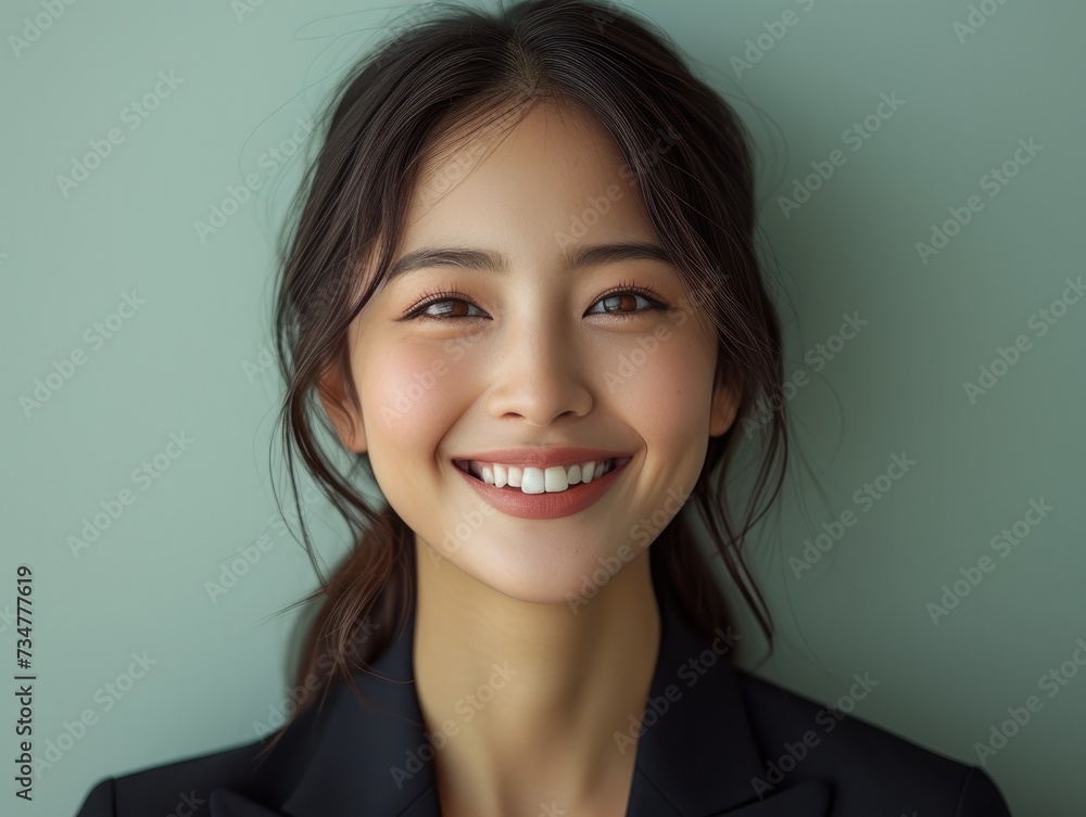 Portrait of beauty smiling Asian businessman with suit in professional studio background Portrait of beauty smiling Asian businessman with suit in professional studio background
