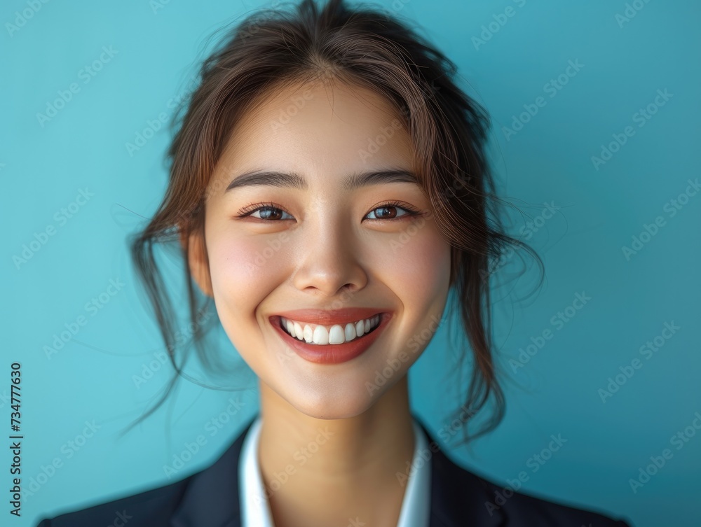 Portrait of beauty smiling Asian businessman with suit in professional studio background Portrait of beauty smiling Asian businessman with suit in professional studio background