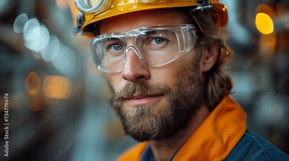 Portrait of a young engineer stand with a smile and cross your arms with confidence. Wears a yellow helmet Portrait of a young engineer stand with a smile and cross your arms with confidence. Wears a yellow helmet
