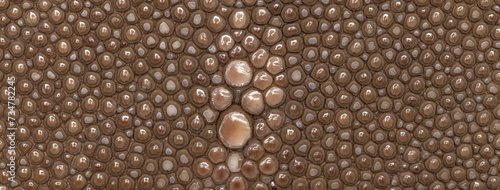 Brown stingray skin texture background  macro. Structure of genuine  natural leather backdrop