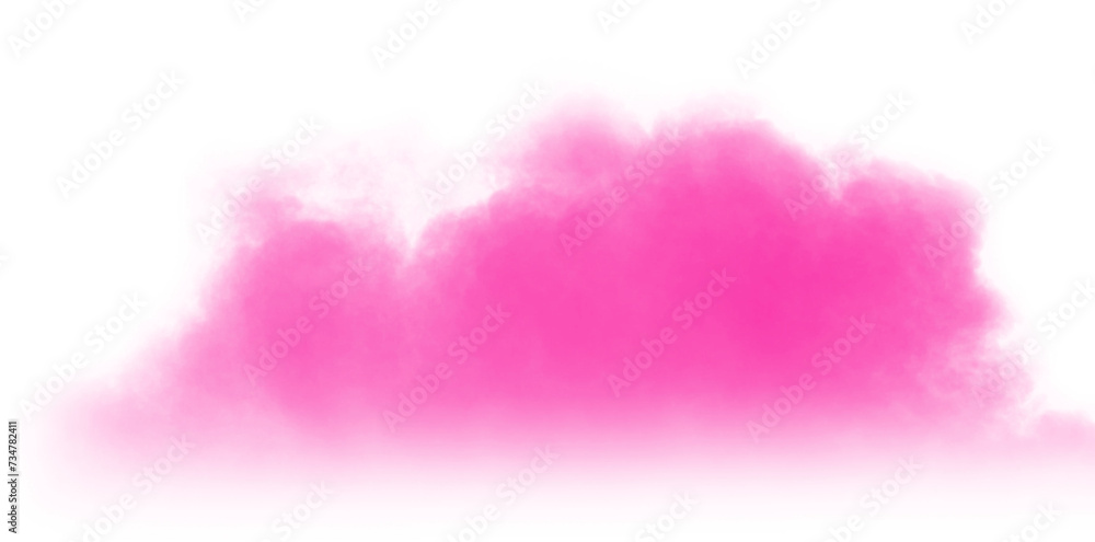 Naklejka premium pink smoke effect for decoration and covering on the transparent background