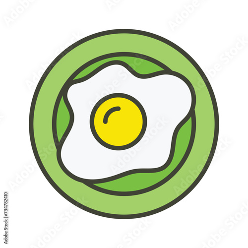 Visually perfect icon of fried icon, unique and trendy vector