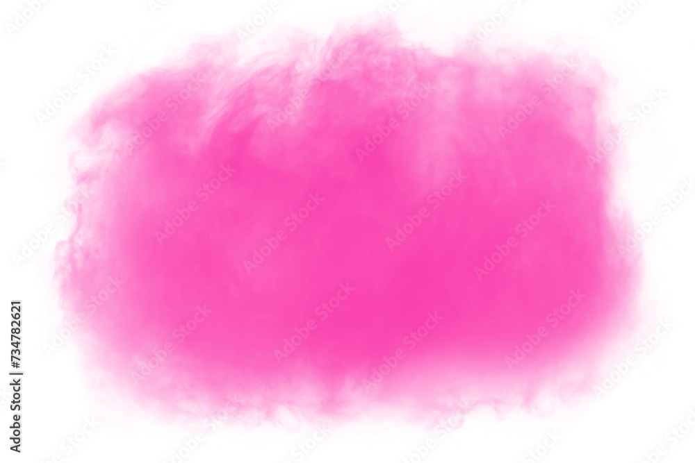 pink smoke effect for decoration and covering on the transparent background