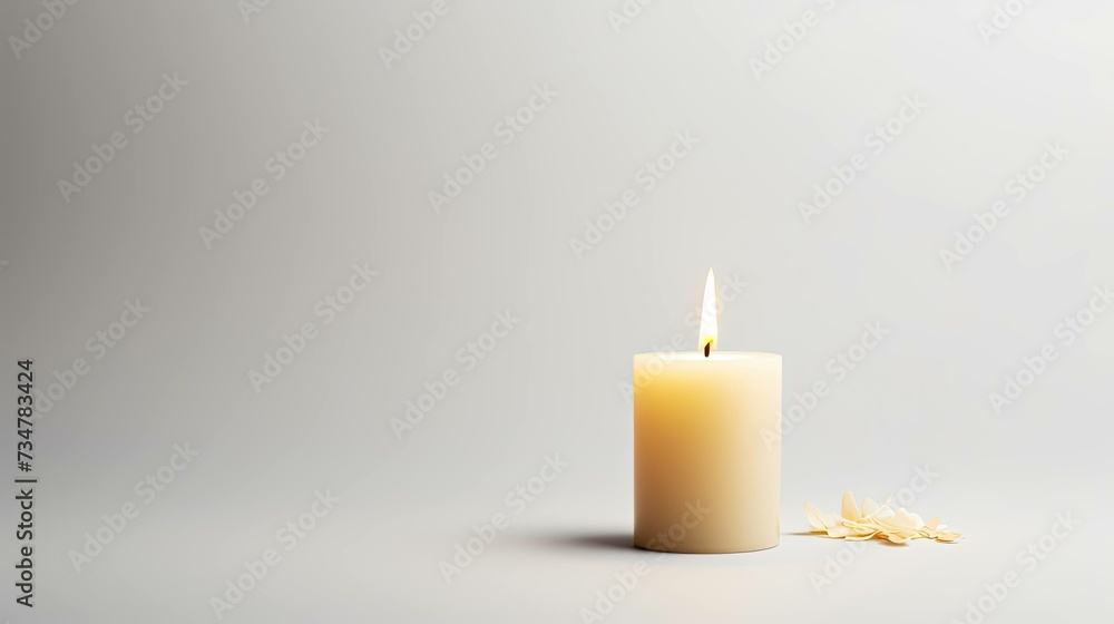 scent candle on white scent candle on white