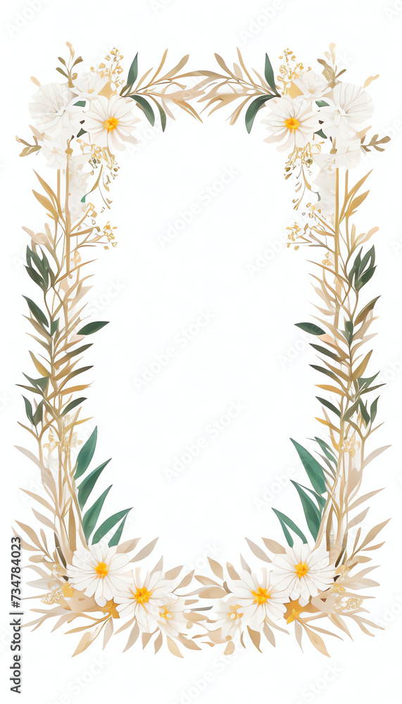 Hand drawn linear gold flower. Botanical line art silhouette golden leaves, Golden Linear floral Leaves Set. illustration in linear style, graphic clipart for wedding invitation