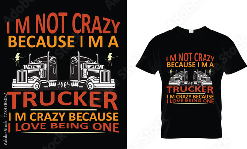 trucker t shirt design