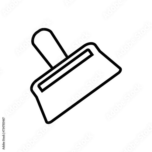 Putty knife  icon vector. Tool illustration sign. Putty symbol. Repair logo.