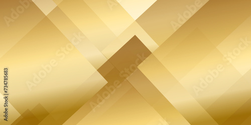 Abstract background with golden color triangle pattern texture design .square shape with soft shadows as pattern .space futuristic design concept .abstract triangle vector illustration .