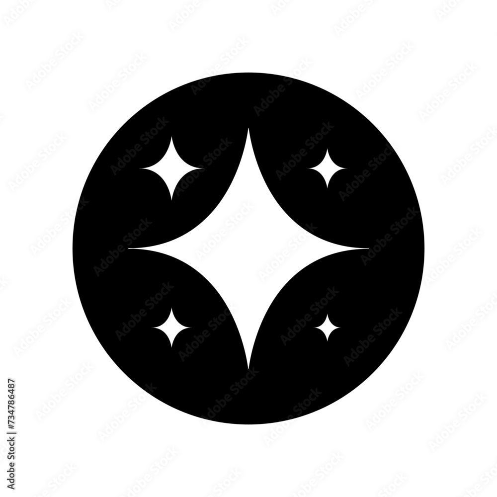 Sparkles icon vector. Twinkling stars illustration sign. Shining burst symbol. Star logo. Sparkles icon vector. Twinkling stars illustration sign. Shining burst symbol. Star logo.