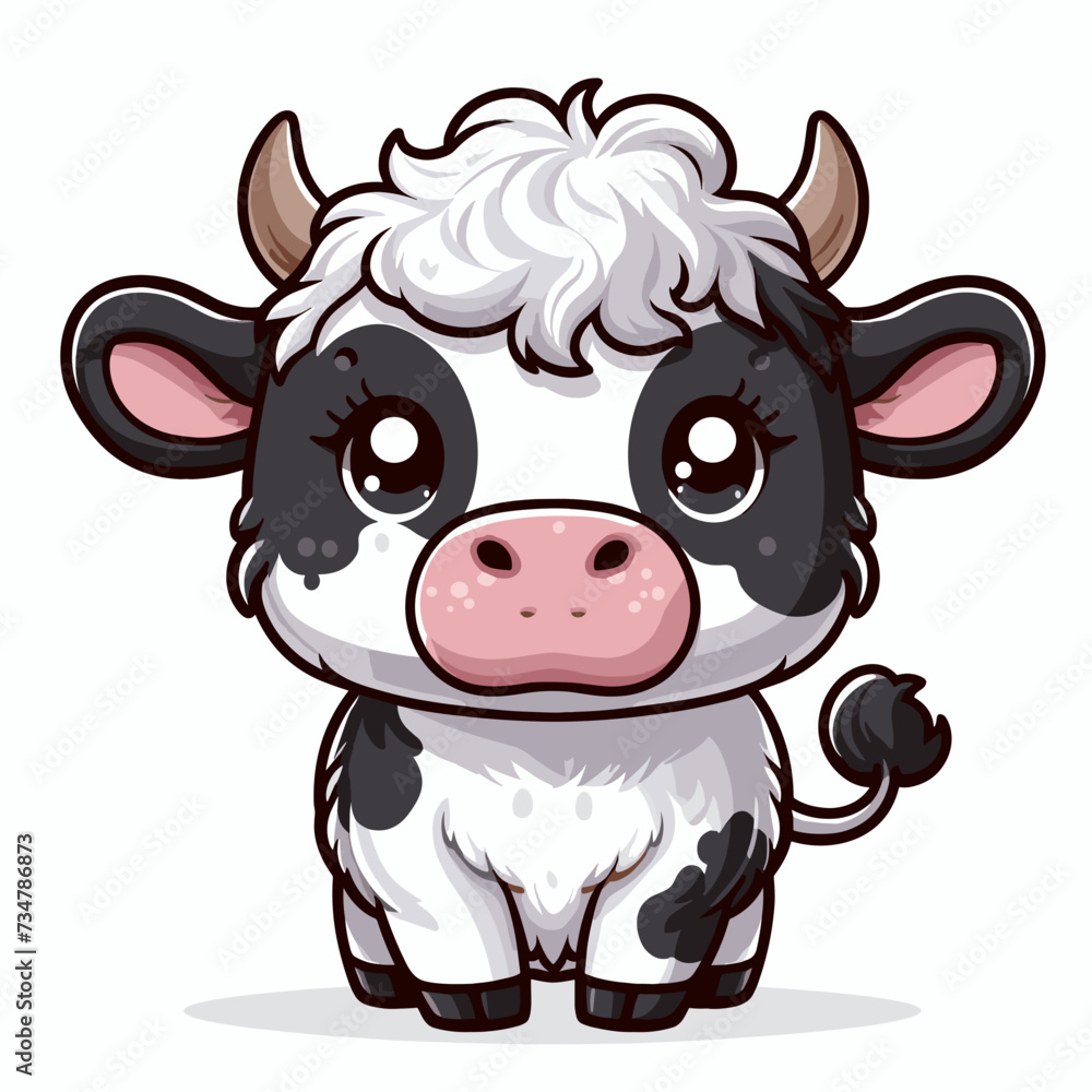 Kawaii Cute Cow Kawaii Cute Cow