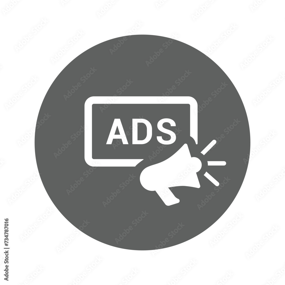 Advertising icon, marketing. Advertising icon, marketing.