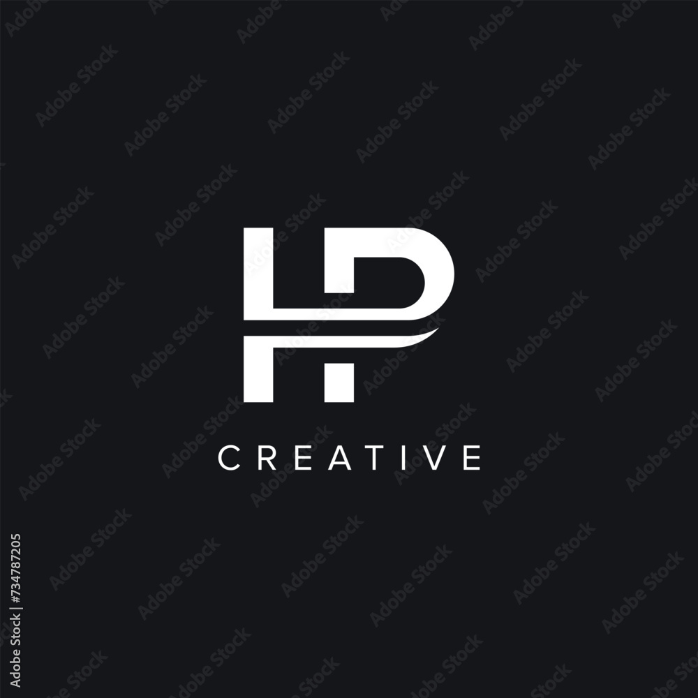 Alphabet Letters HP PH Minimal Logo Initial Based Monogram Icon Vector. Alphabet Letters HP PH Minimal Logo Initial Based Monogram Icon Vector.