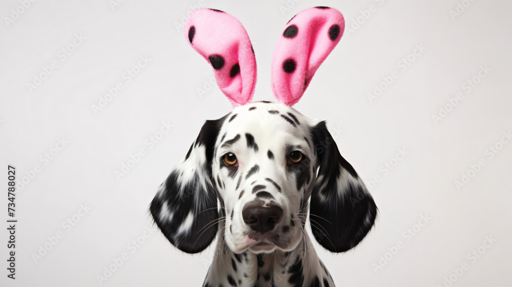 happy dalmatian dog