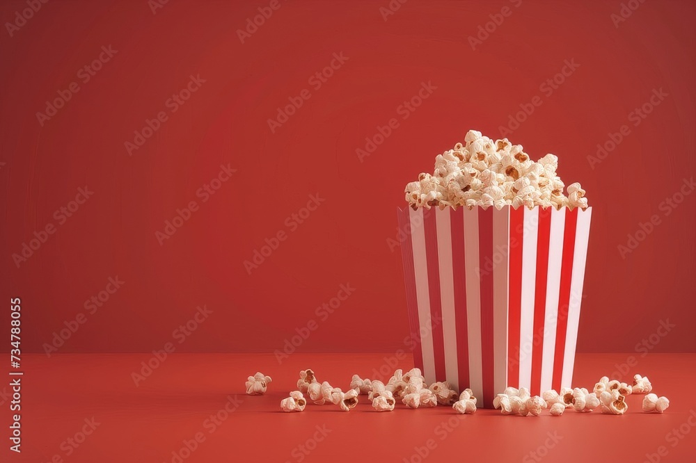 Cinema snacks and cinema food and popcorn