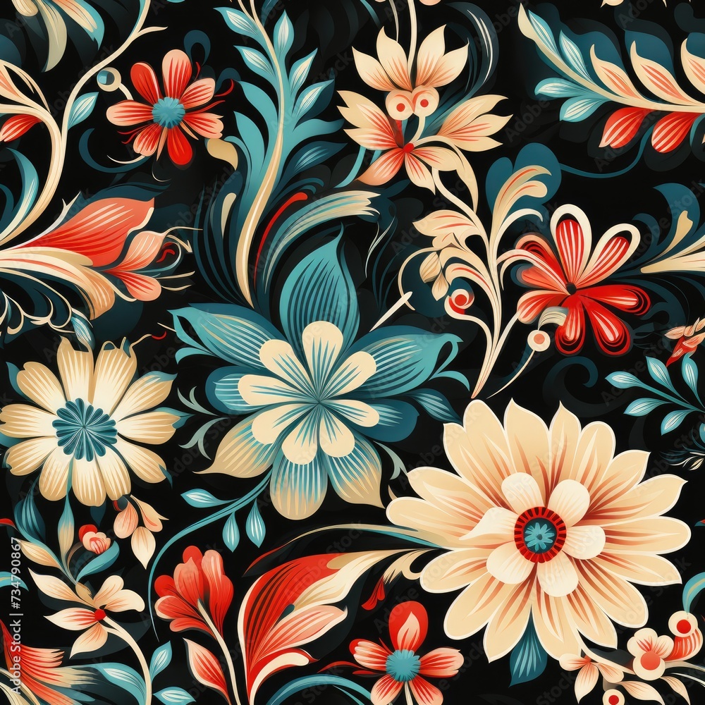 Indonesian Batik Seamless Pattern Indonesian Batik Seamless Pattern