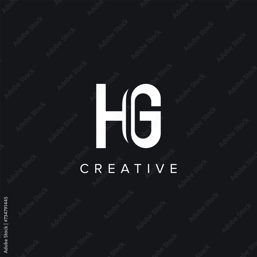 Alphabet Letters HG GH Creative Logo Initial Based Monogram Icon Vector. Alphabet Letters HG GH Creative Logo Initial Based Monogram Icon Vector.