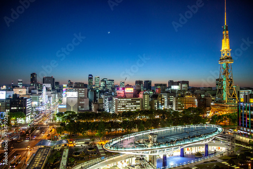 名古屋夕景　Nagoya evening view © 雅史 大江