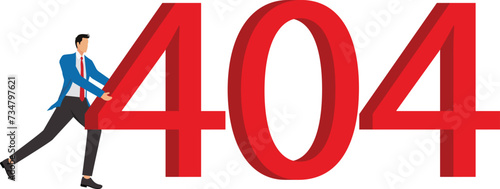 444, Not Found - Error Message, Abstract, Accidents and Disasters, Businessman