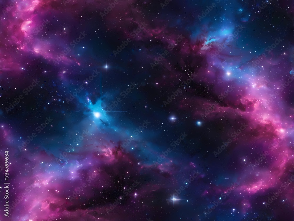 Fototapeta premium Background: Dive into a galactic journey with Galactic Gradient Background. Colors meld seamlessly, evoking the enchantment of distant galaxies