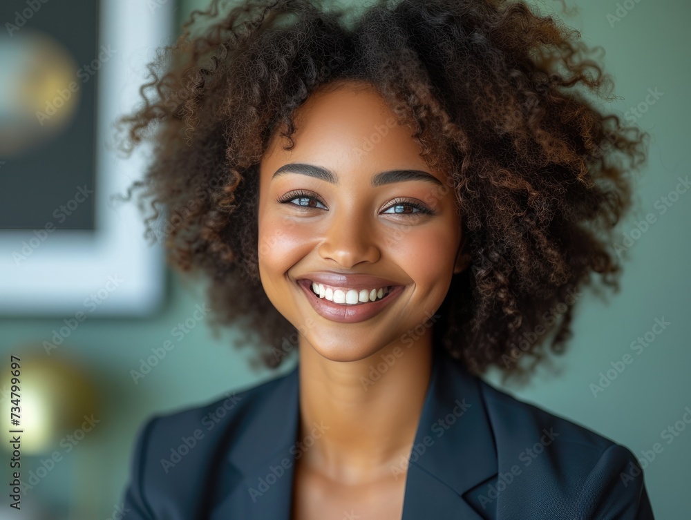 Portrait of beauty smiling Afro businessman with suit in professional studio background Portrait of beauty smiling Afro businessman with suit in professional studio background