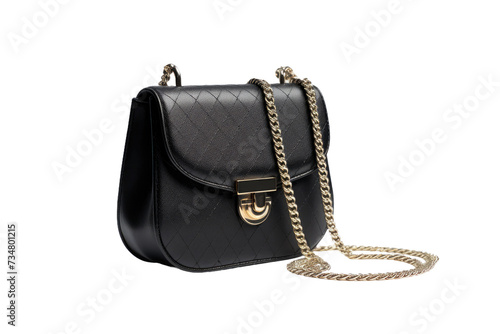 Chain Strap Bag Showcase Isolated On Transparent Background