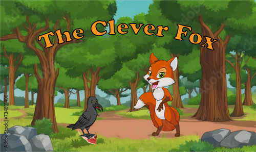 The clever fox, fox in the forest