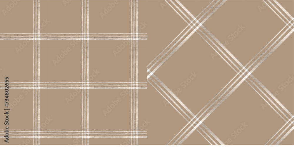 Naklejka premium Vector checkered pattern or plaid pattern . Tartan, textured seamless twill for flannel shirts, duvet covers, other autumn winter textile mills. Vector Format