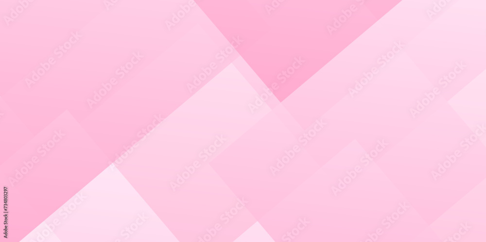 Obraz premium Abstract background with pink color triangle pattern texture design .square shape with soft shadows as pattern .space futuristic design concept .abstract triangle vector illustration .