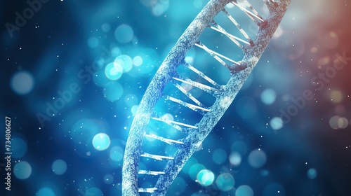 Wallpaper Mural 3d render of dna structure, abstract background Torontodigital.ca