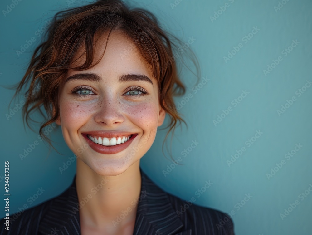 Portrait of beauty smiling caucasian businessman with suit in professional studio background Portrait of beauty smiling caucasian businessman with suit in professional studio background