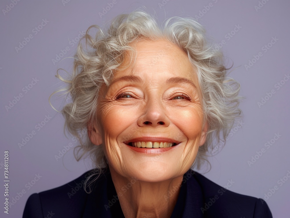 Portrait of older smiling caucasian businessman with suit in professional studio background Portrait of older smiling caucasian businessman with suit in professional studio background