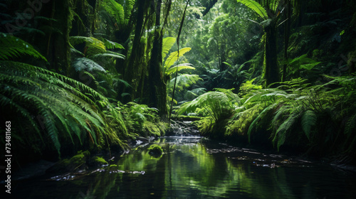 New Zealand tropical jungle forest