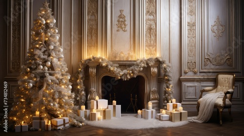 Wallpaper Mural cozy holiday backgrounds interior Torontodigital.ca