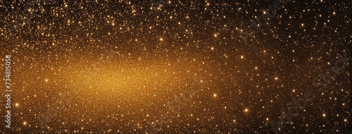 Sparkling Gold Dust Texture on Black