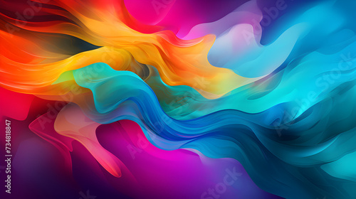 Abstract colorful translucent textile texture on white background,,
Abstract colorful Graphic motion on background, creative waves of gradient color smoke and liquid photo