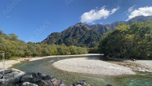 Beautiful Lake and Mountain in Kamikochi Japan