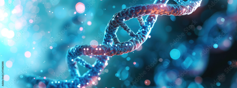 DNA double helix. DNA molecule structure. Medical science research of chromosome DNA genetic biotechnology in human genome cell. Science laboratory experiments analysis and genetic engineering study. DNA double helix. DNA molecule structure. Medical science research of chromosome DNA genetic biotechnology in human genome cell. Science laboratory experiments analysis and genetic engineering study.
