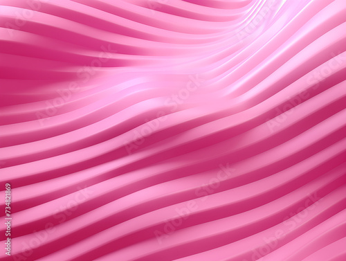 Pink liquid plastic texture. 3d Abstract background