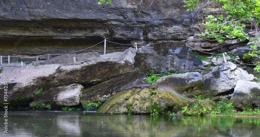 This is a static video of water dripping on rocks at the Hamilton Pool Preserve This is a static video of water dripping on rocks at the Hamilton Pool Preserve